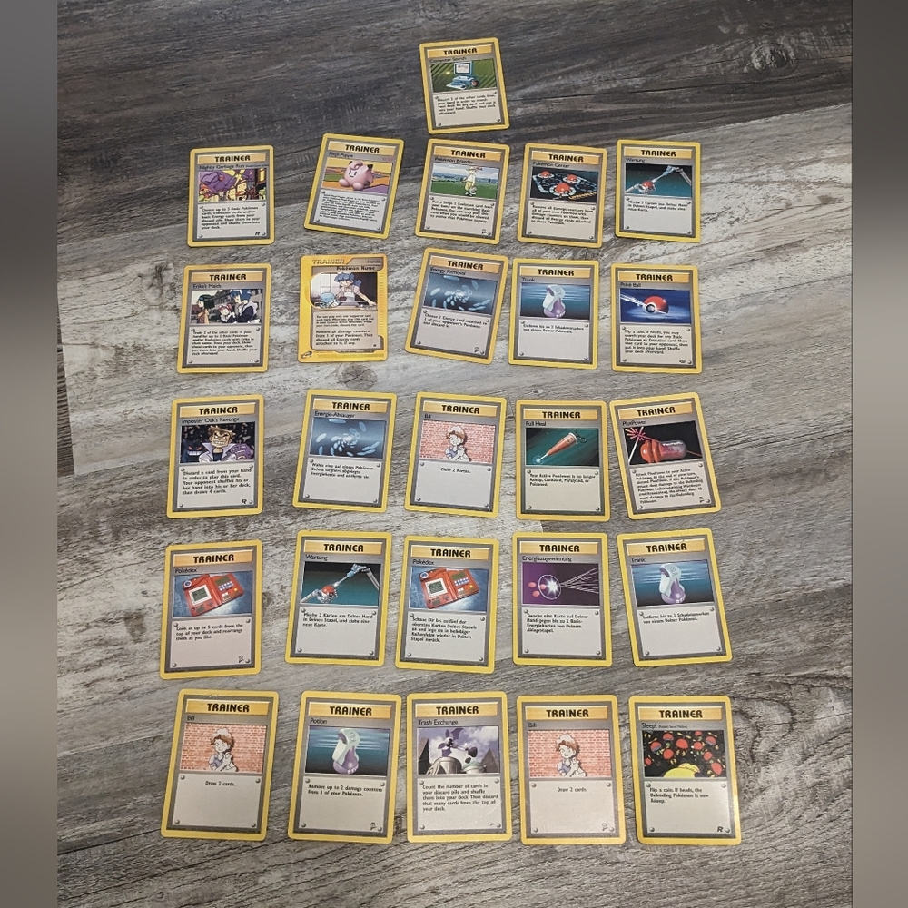 Pokemon Trainer Card Lot